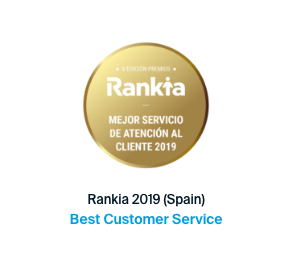 Moonie voted best customer service 2019 by Rankia